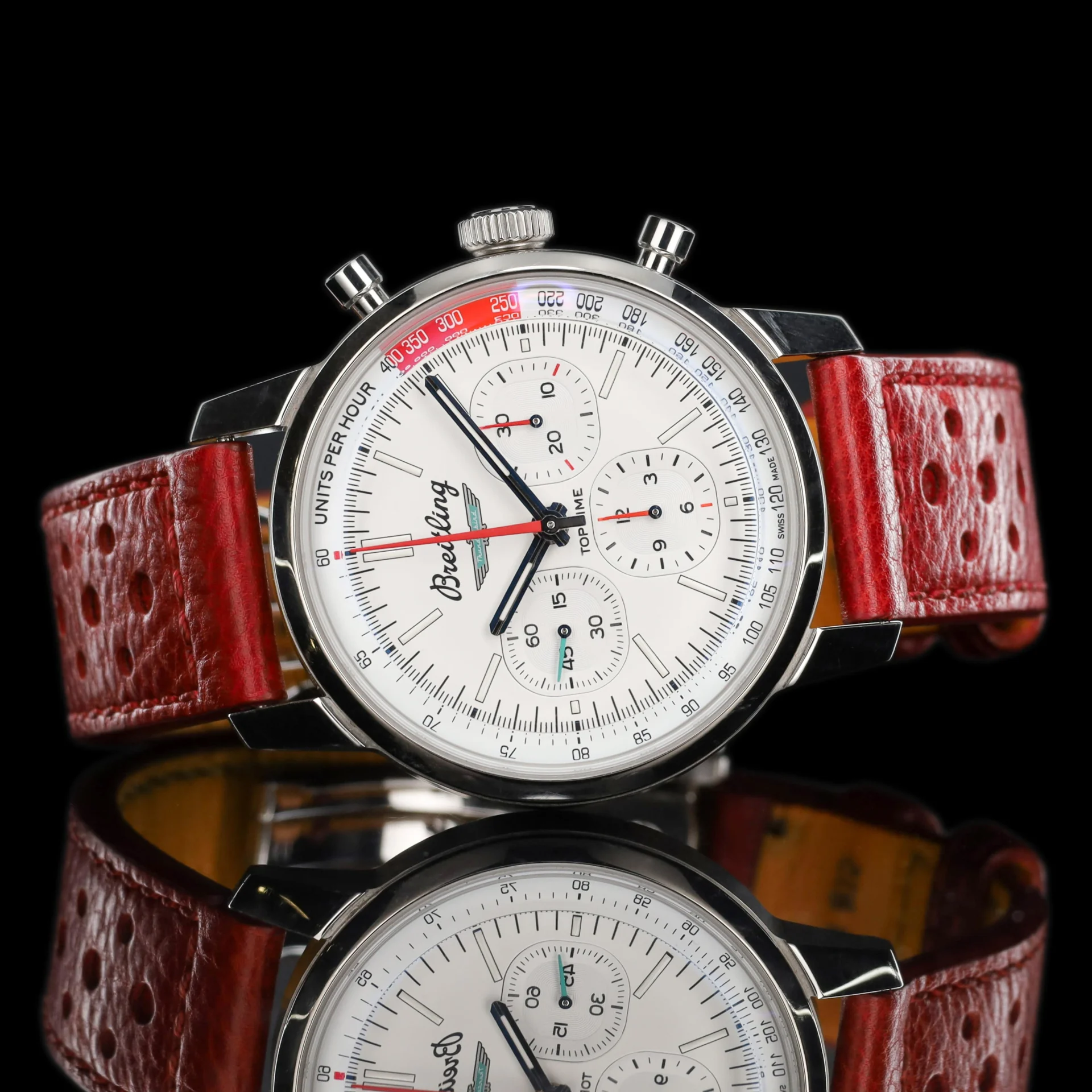 Breitling Top Time B01 Ford Thunderbird 41 Steel / White / Strap AB01766A1A1X1