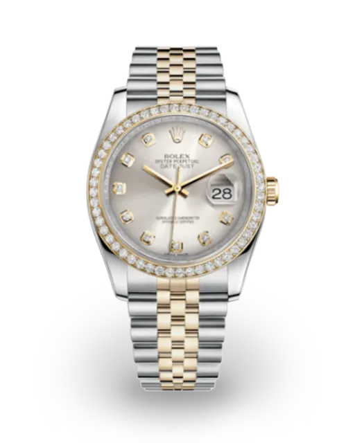 Rolex Datejust 36 Two-Tone / Diamond-Set / Silver / Diamond-Set / Jubilee 116243-0022  Model Image