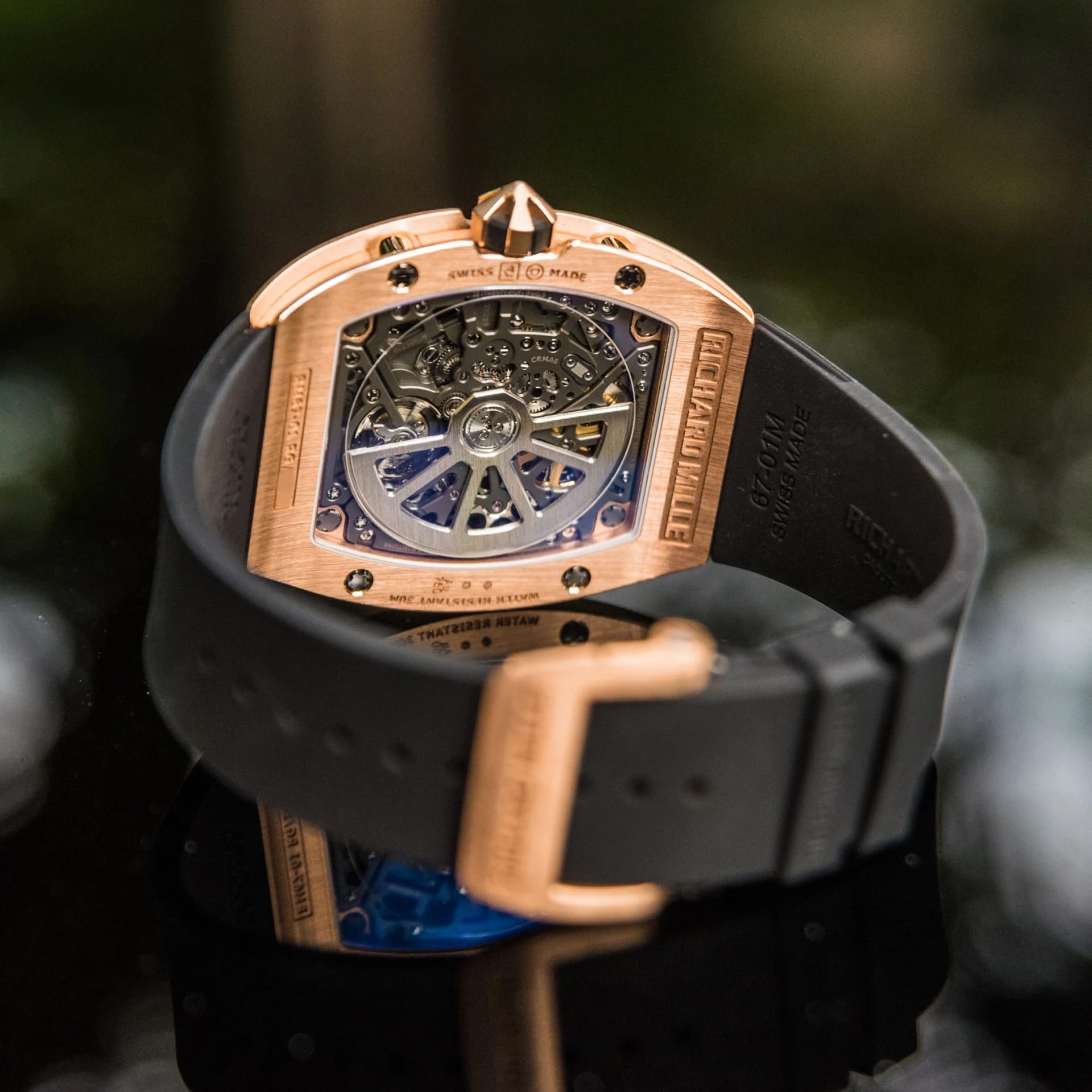 Richard Mille Automatic Winding Extra Flat Rose Gold RM 67-01