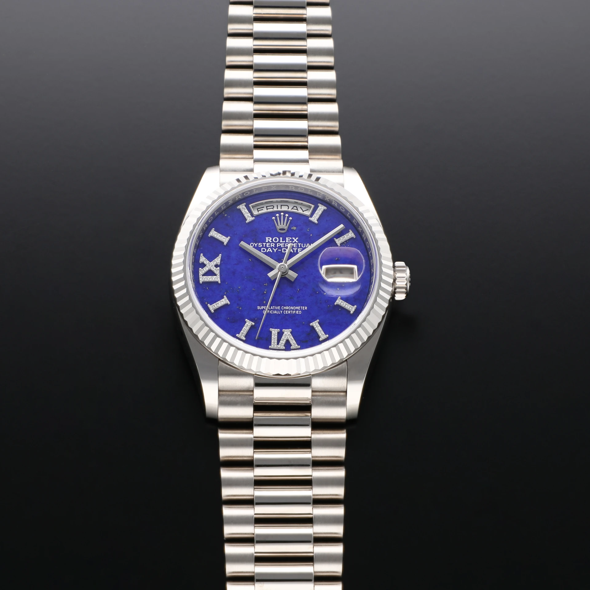 Watch Lapis Lazuli Rolex Day Date Auction: 2022 Rolex Day-Date 36