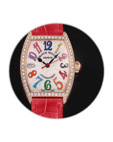 Franck Muller Cintrée Curvex Color Dream Rose Gold / Diamond-Set