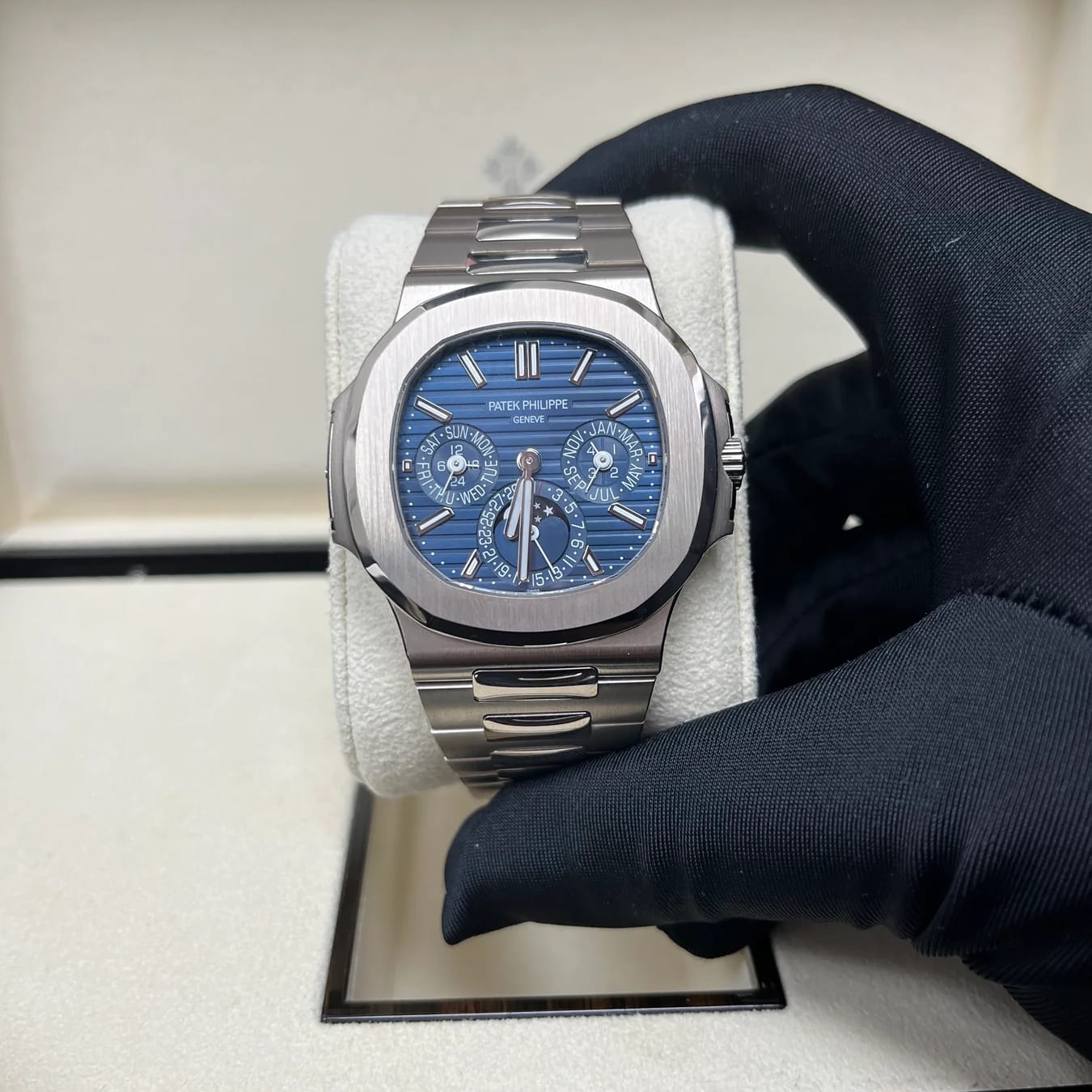 Patek Philippe 5740/1G-001 Blue Nautilus NEW – Watches International