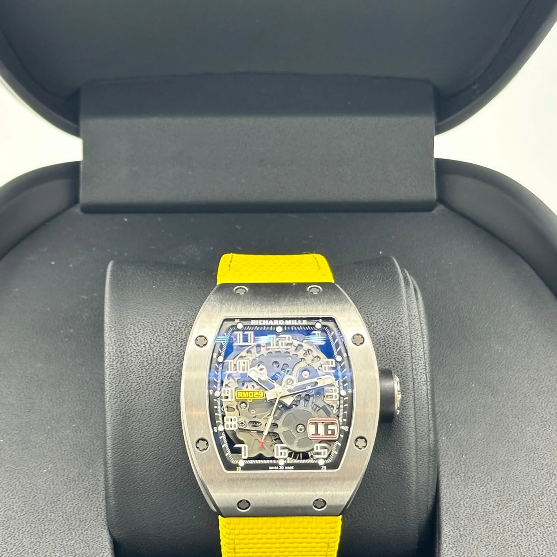 2018 Richard Mille RM 029 Titanium / Skeletonized / Arabic / Strap  RM029
