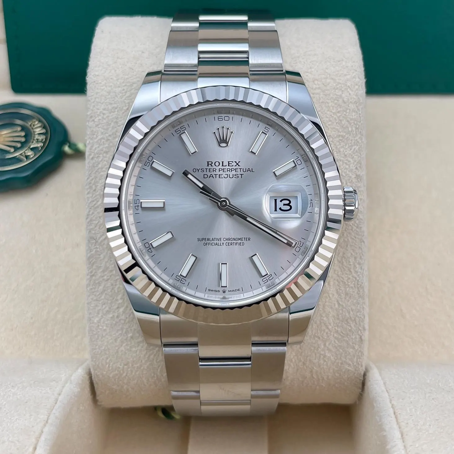 2024 Rolex Datejust 41 Steel / Fluted / Silver / Oyster 126334-0003 Listing Image 1