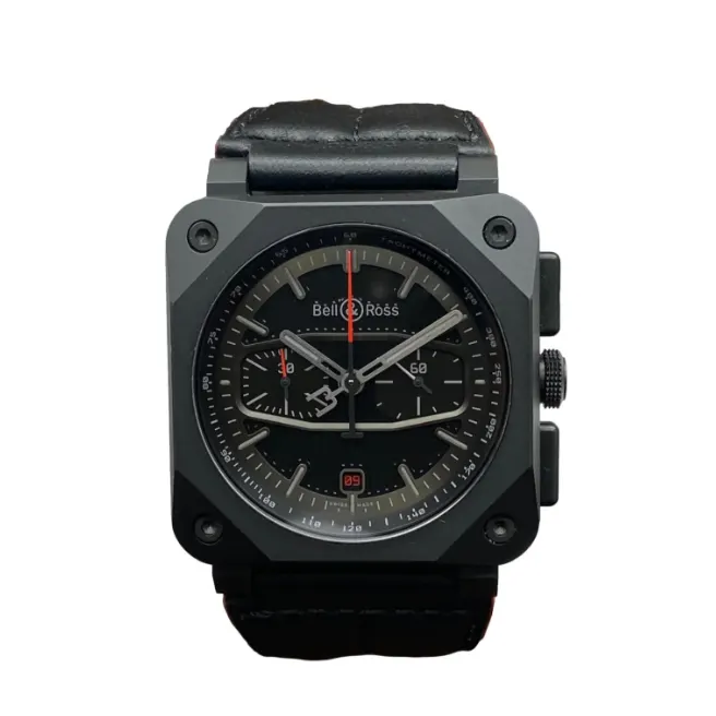 2023 Bell & Ross BR03-94 Chrono Blacktrack Matte Black Ceramic / Black / Strap - Limited to 500 Pieces BR0394-BTR-CE/SCA