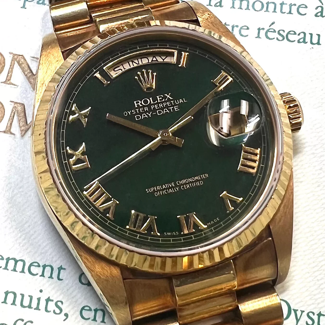 1988 rolex day date hotsell