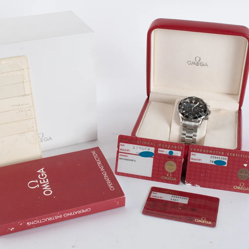2007 Omega Seamaster Chronograph Diver / Black / Stainless Steel 2594.52.00 Listing Image 8