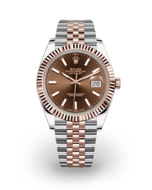 Rolex Datejust 41 Two-Tone / Fluted / Chocolate / Jubilee 126331-0002  Model Image