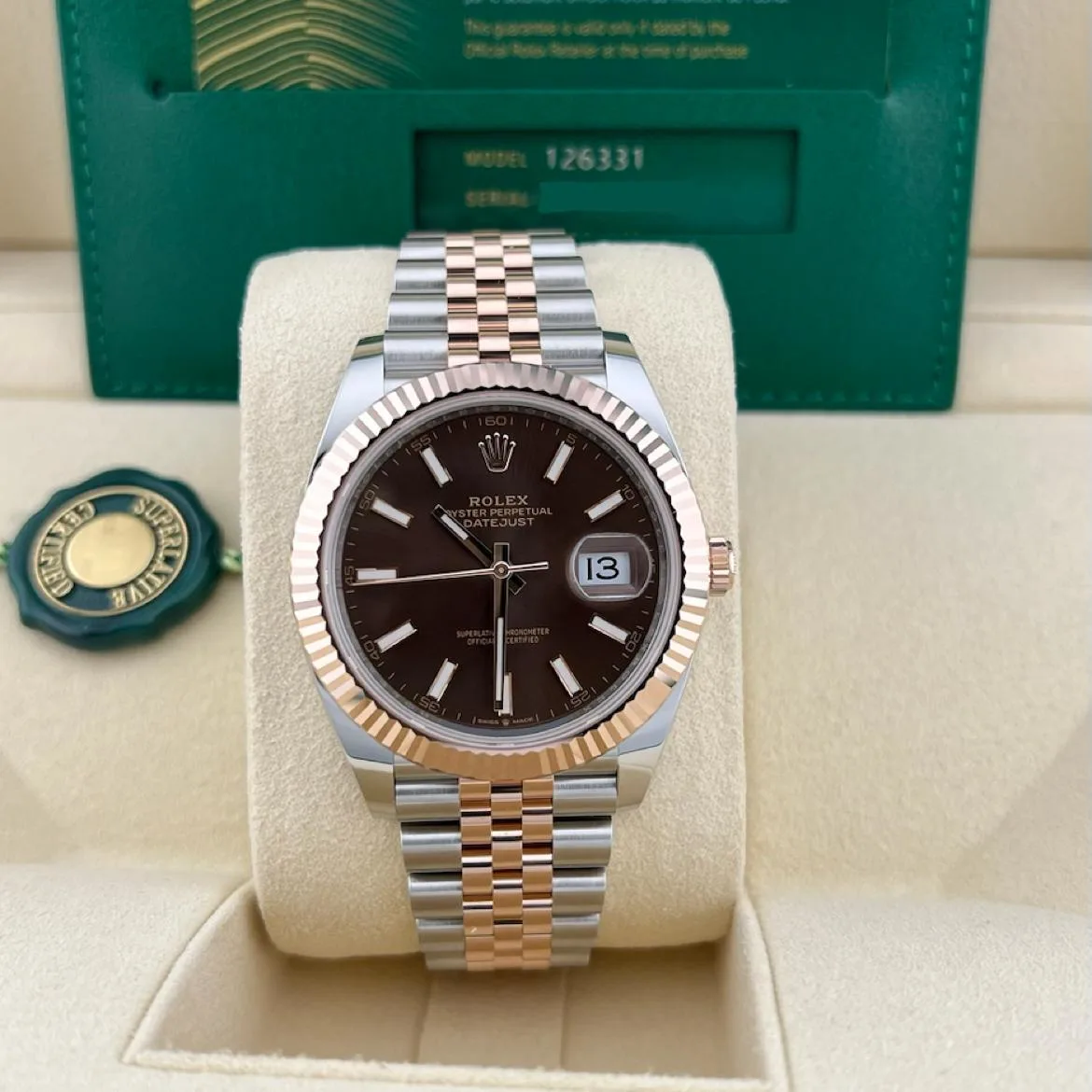 Rolex datejust 41 chocolate jubilee sale