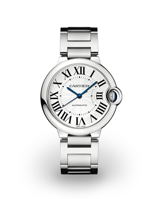 Cartier Ballon Bleu de Cartier 36 Steel / Silvered / Roman / Bracelet WSBB0048  Model Image