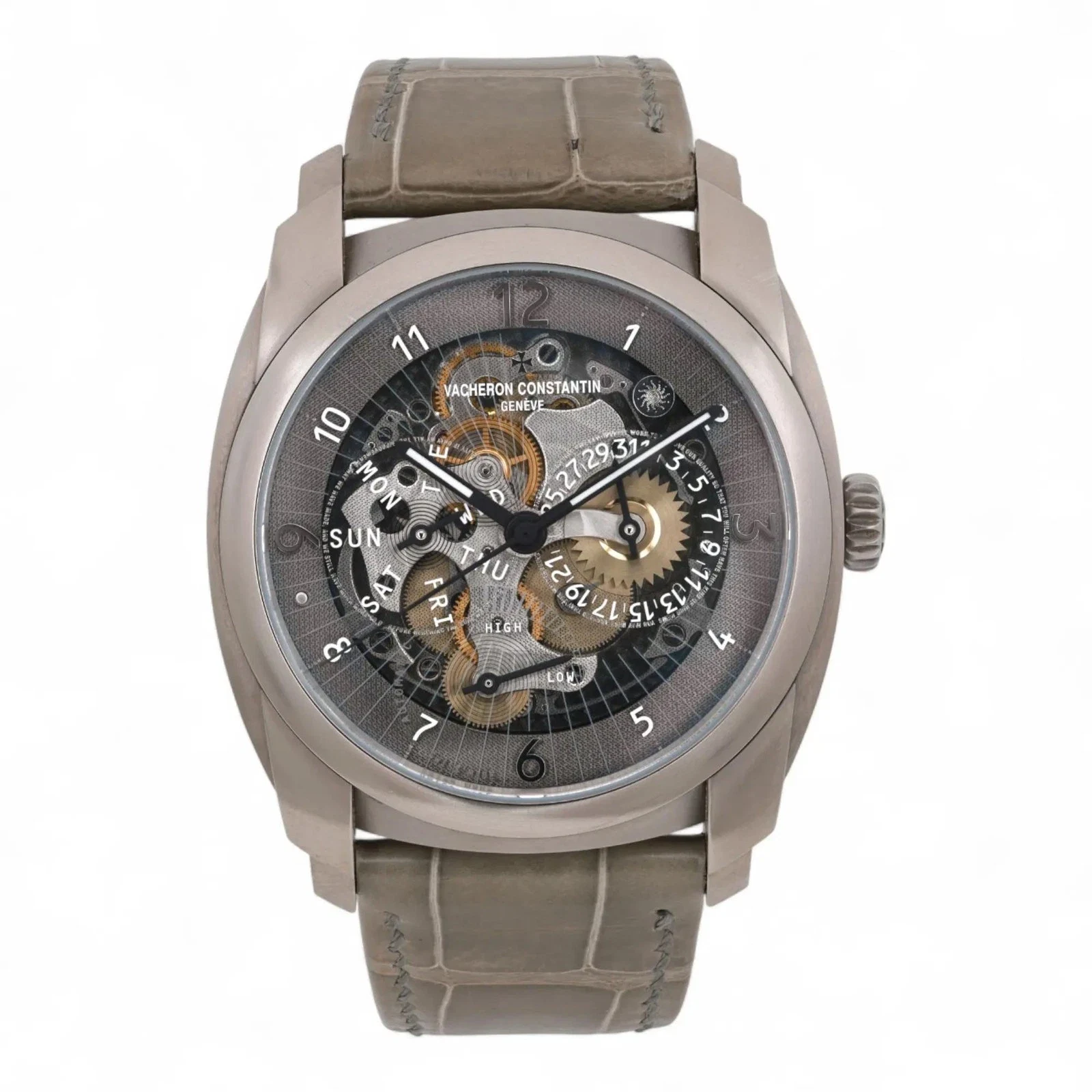 2008 Vacheron Constantin Quai de l’Ile Day-Date 41 Titanium / Skeletonized / Arabic / Strap 85050/000T-49241