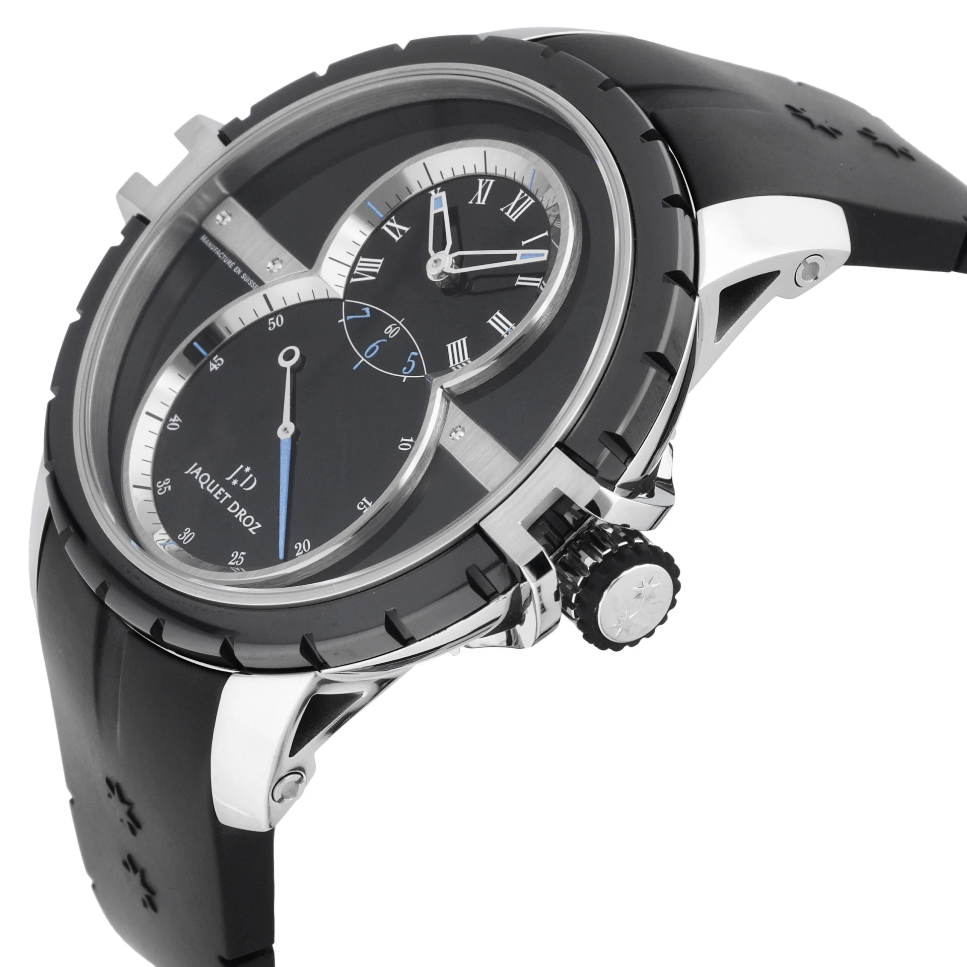 Auction: Jaquet Droz Grande Seconde SW 45 Steel / Black Ceramic