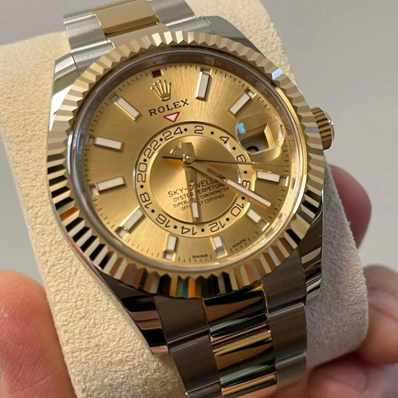 2023 Rolex Sky-Dweller Two-Tone / Champagne / Oyster 326933-0001 Listing Image 1