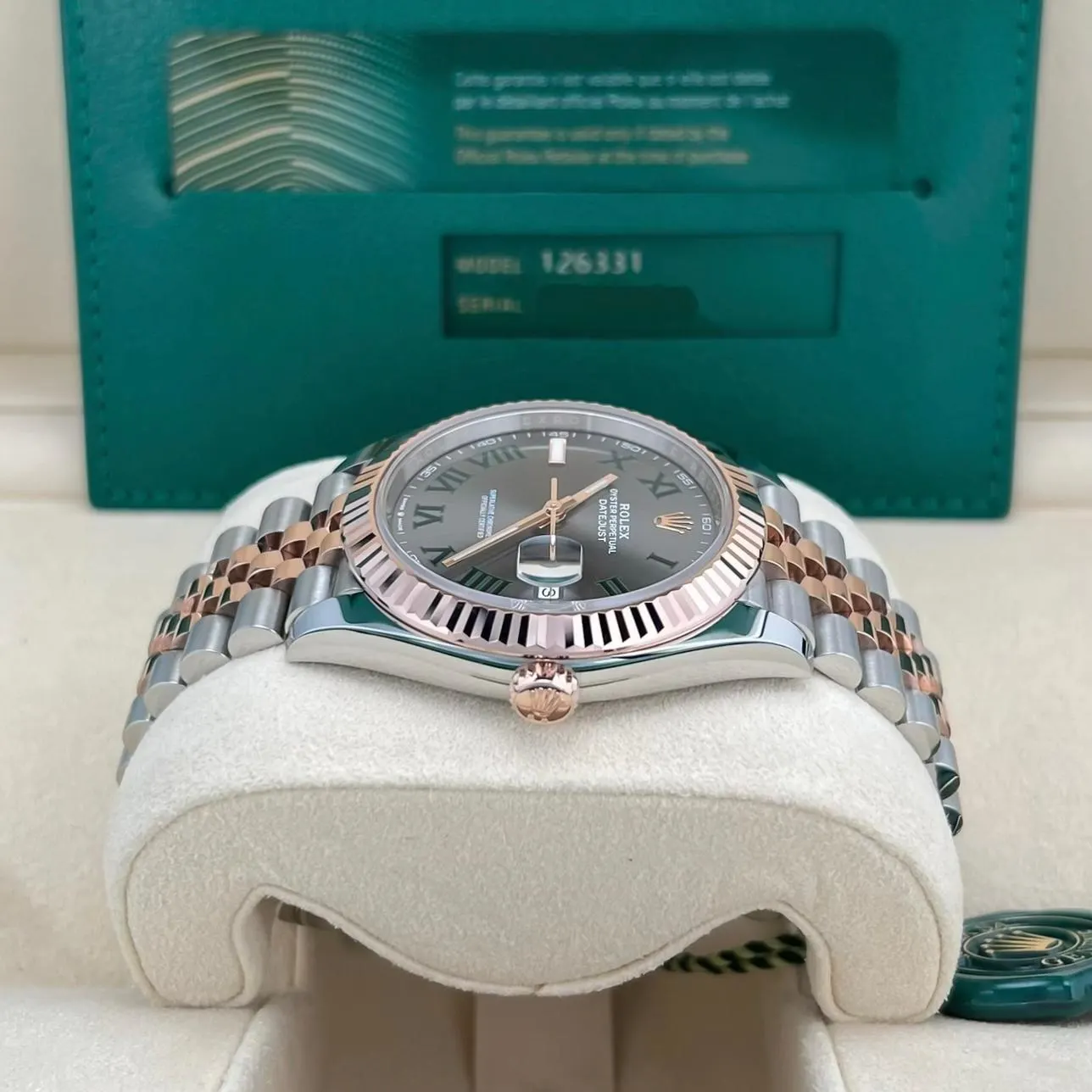 2023 Rolex Datejust 41 Two-Tone "Wimbledon" / Fluted / Jubilee 126331-0016 Listing Image 3