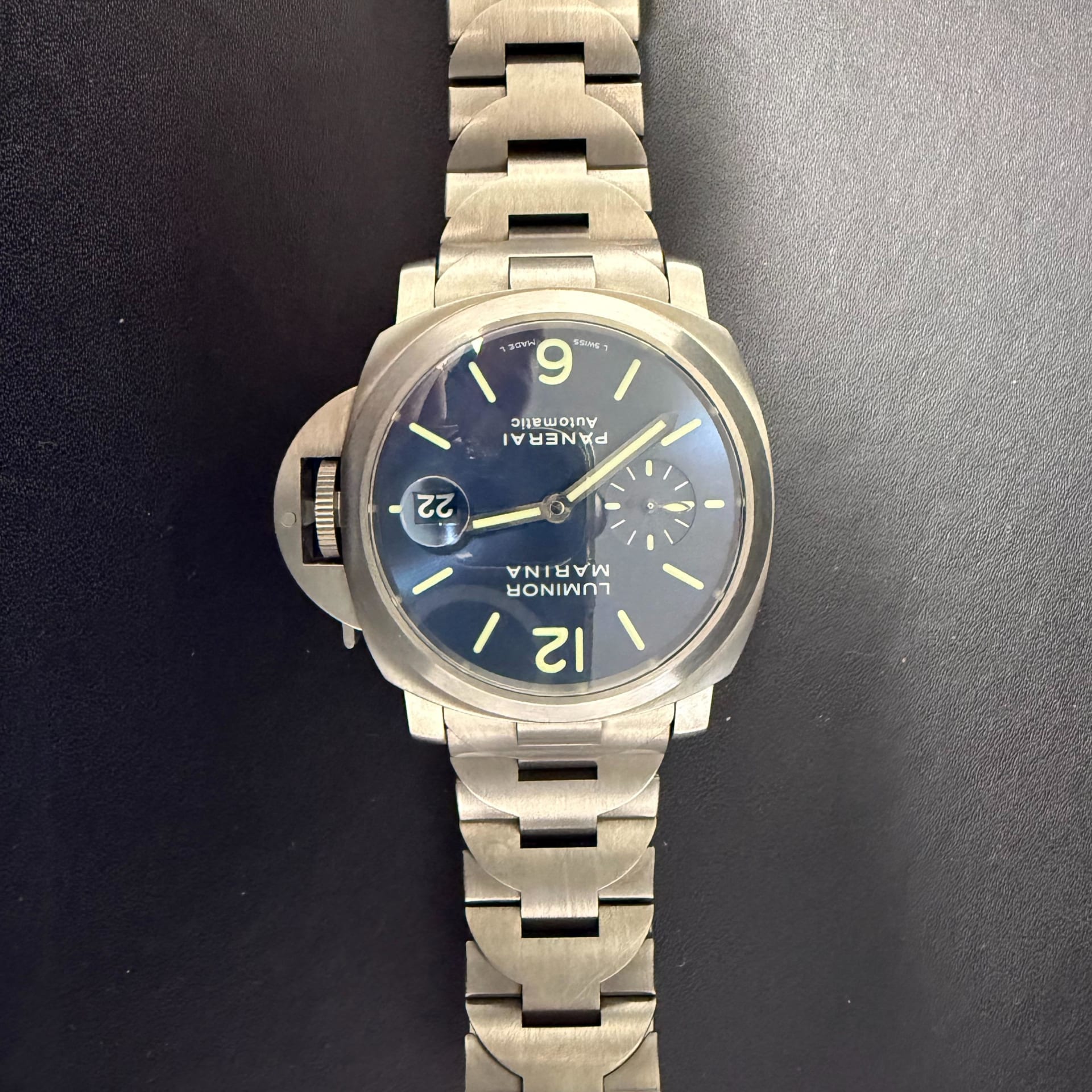 Panerai Luminor Marina Automatic 40mm Titanium Blue PAM00283