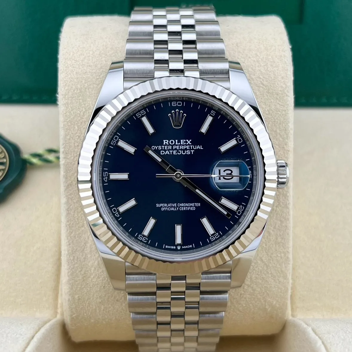 2024 Rolex Datejust 36 Steel / Fluted / Blue / Jubilee 126234-0017 Listing Image 1