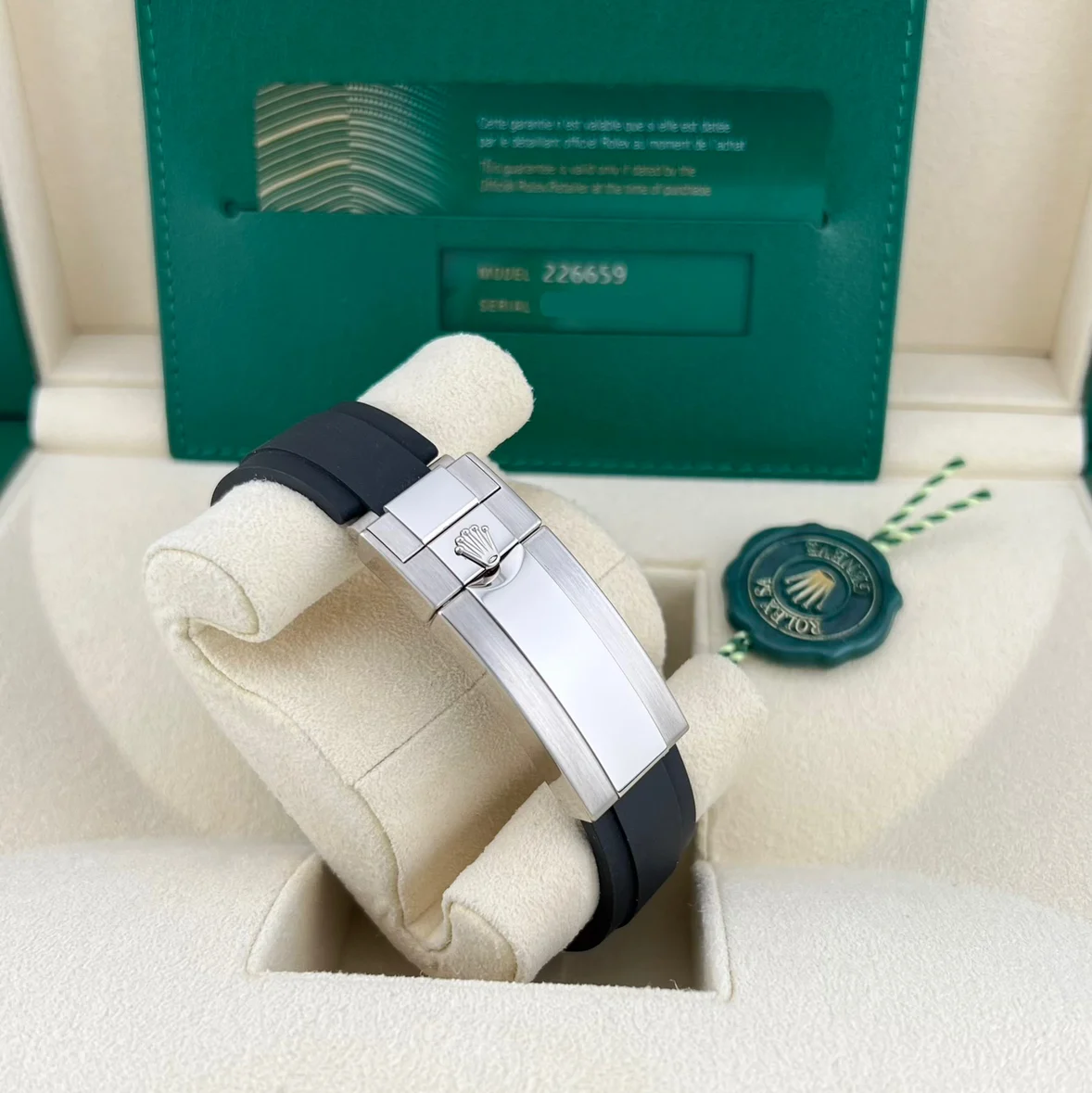 2022 Rolex Yacht-Master 42 White Gold / Black / Oysterflex 226659-0002 Listing Image 4