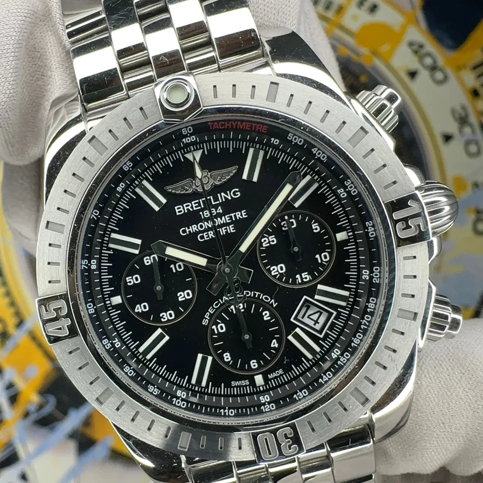 Breitling Chronomat Airborne 30th Anniversary 44 Steel / Black / Roman / Bracelet  AB0115