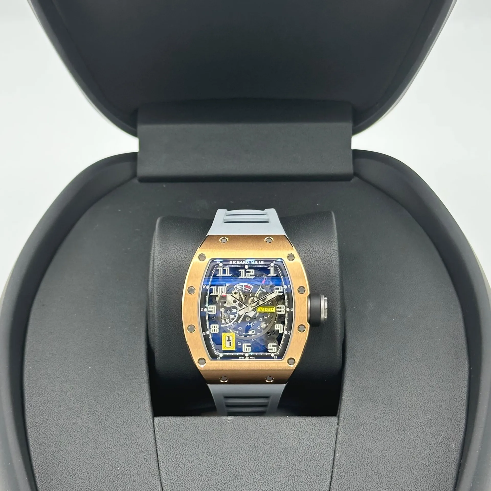 2022 Richard Mille Rose Gold / Skeletonized / Arabic / Strap RM030