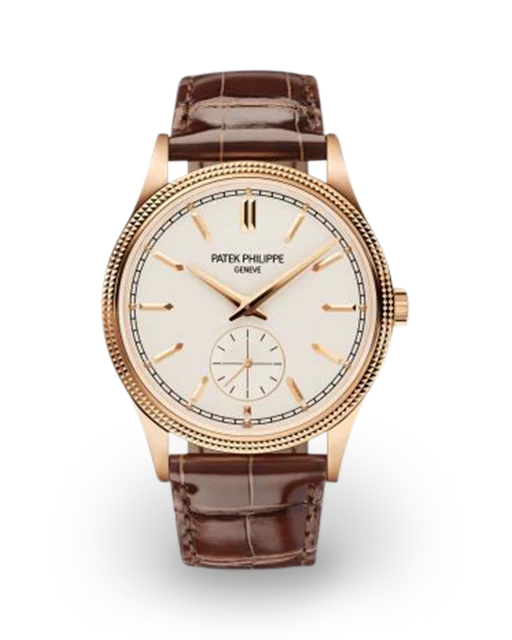 Patek Philippe Hobnail Calatrava Rose Gold / Silver 6119R-001  Model Image