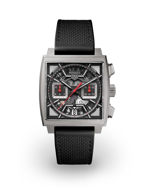 Tag Heuer Monaco Calibre Heuer 02 Titanium / Skeletonized Racing - Red CBL2183.FT6236  Model Image