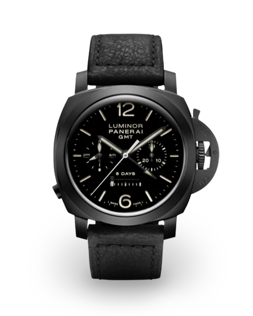 Panerai Luminor 1950 44 Chrono Monopulsante 8 Days GMT Ceramic / Black PAM00317  Model Image