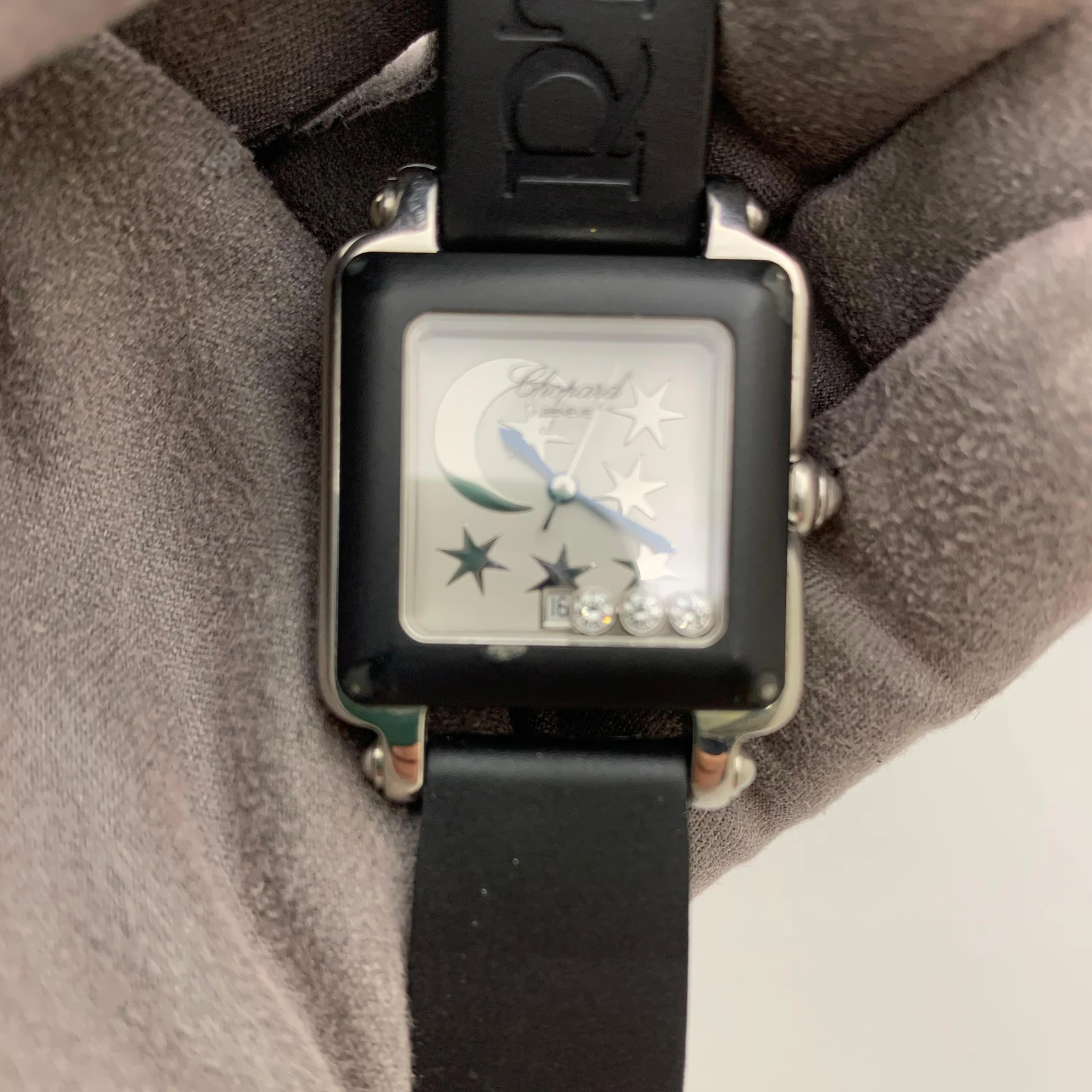 Chopard Be Happy 2 Happy Sport 28 Stainless Steel / Rubber/ Silver / Rubber 27/8896-401