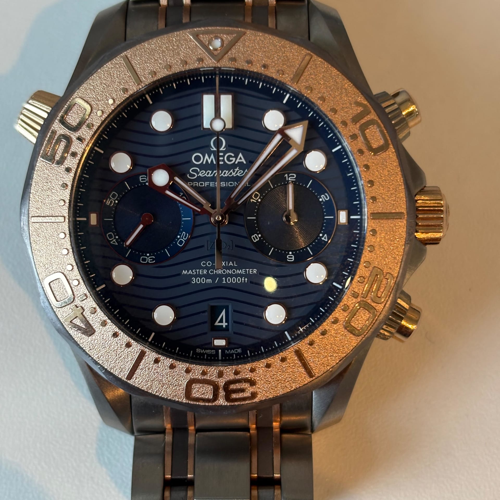 Seamaster 300m Omega Seamaster Titan Gold Chronograph Omega