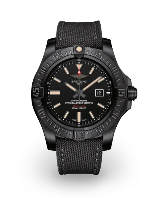 Breitling Avenger Blackbird 48 Black Titanium / Volcano Black  / Military V1731010.BD12.100W  Model Image