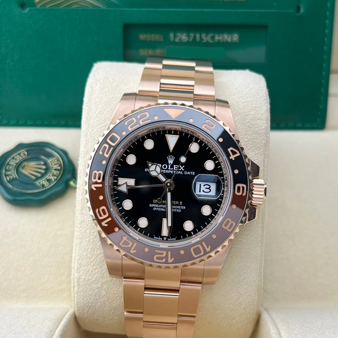 2023 Rolex GMT-Master II Rose Gold 126715CHNR-0001 Listing Image 2