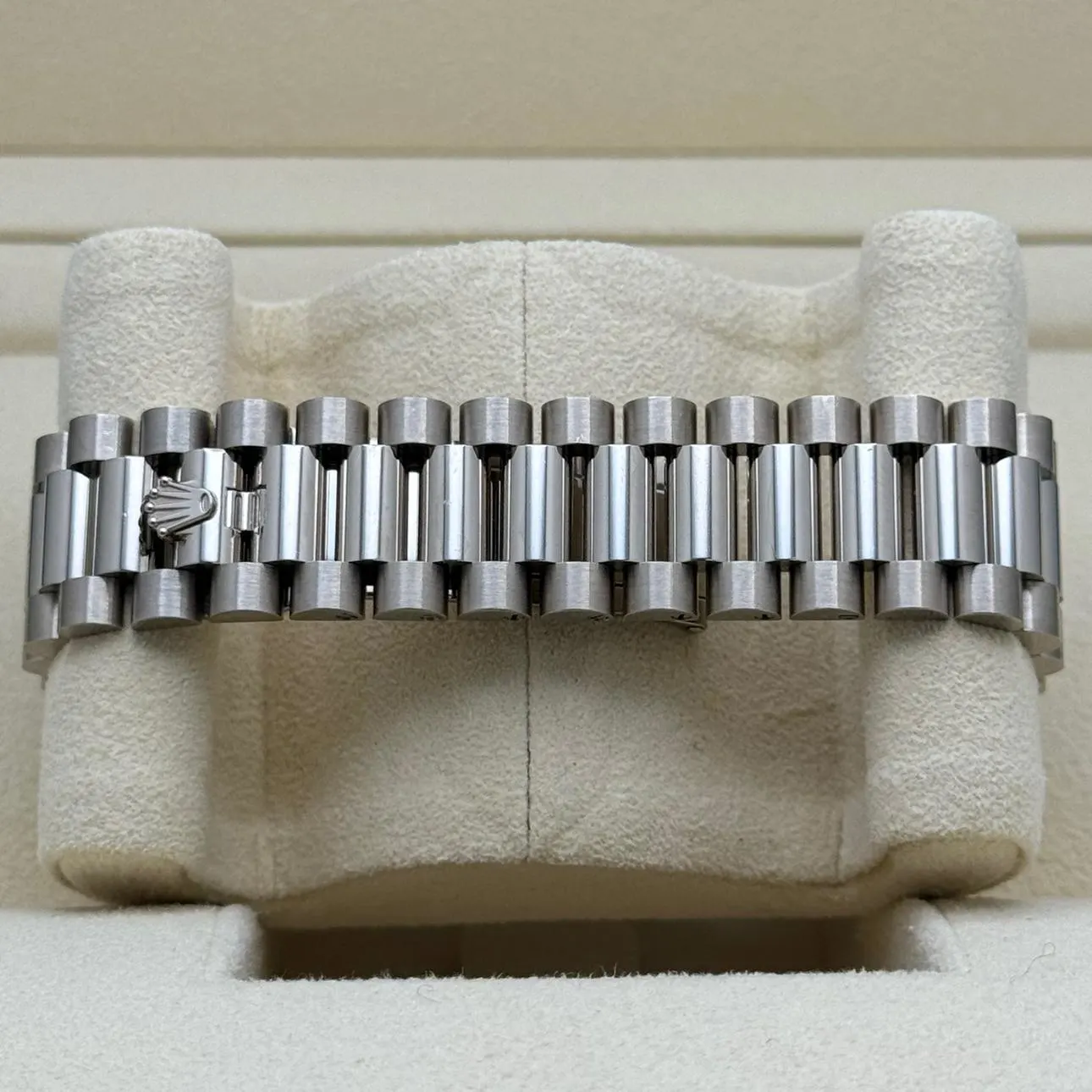 Auction: 2024 Rolex Day-Date 36 White Gold / Fluted / Silver