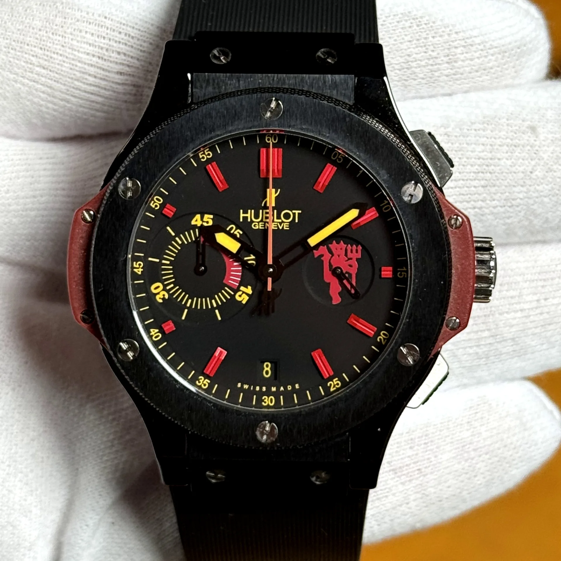 2011 Hublot Big Bang "Red Devil" 44 Black Ceramic / Black / Strap - Limited to 500 Pieces 318.CM.1190.RX.MAN08