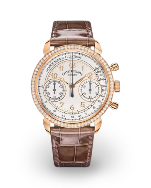 Patek Philippe Chronograph Rose Gold / Diamond-Set / Silvered 7150/250R-001  Model Image