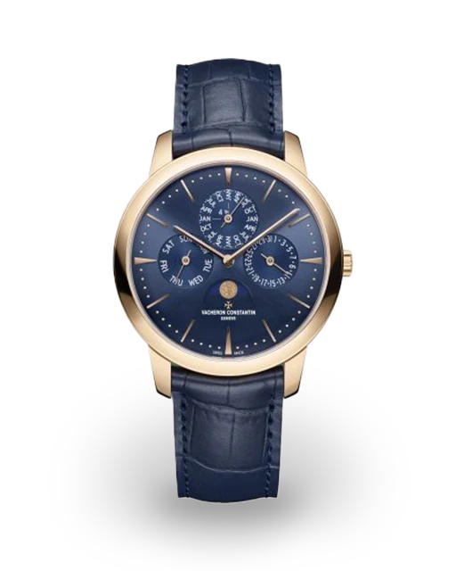 Vacheron Constantin Patrimony Perpetual Calendar Rose gold / Blue 43175/000R-B519  Model Image