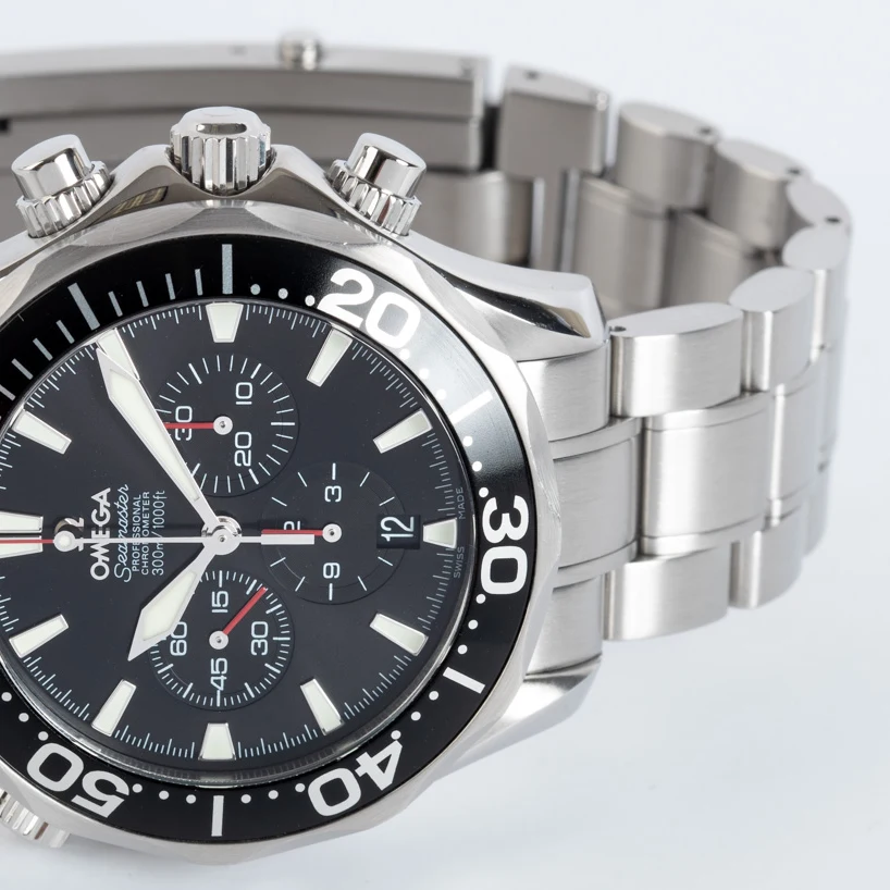 2007 Omega Seamaster Chronograph Diver / Black / Stainless Steel 2594.52.00 Listing Image 6
