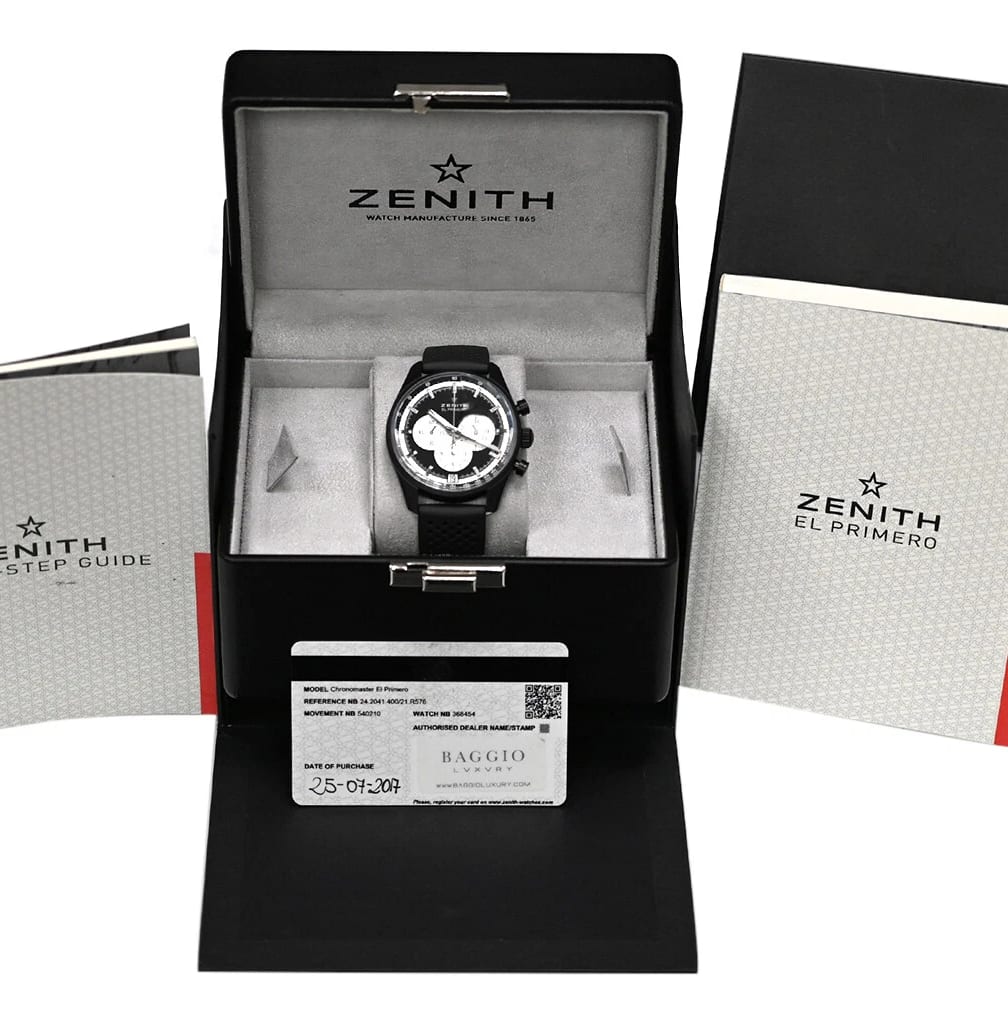Zenith El Primero Chronomaster Aluminium 42 / Black/Silvered