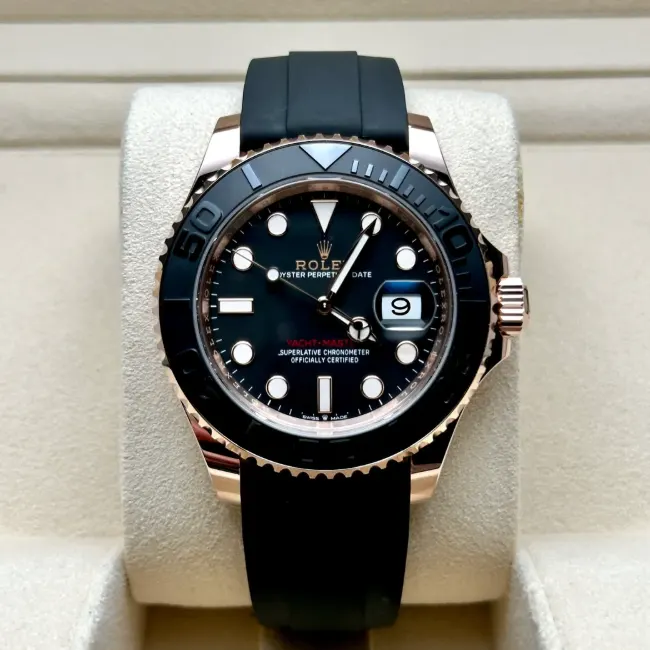 Rolex Yacht-Master 40 Rose Gold / Black / Oysterflex 126655-0002