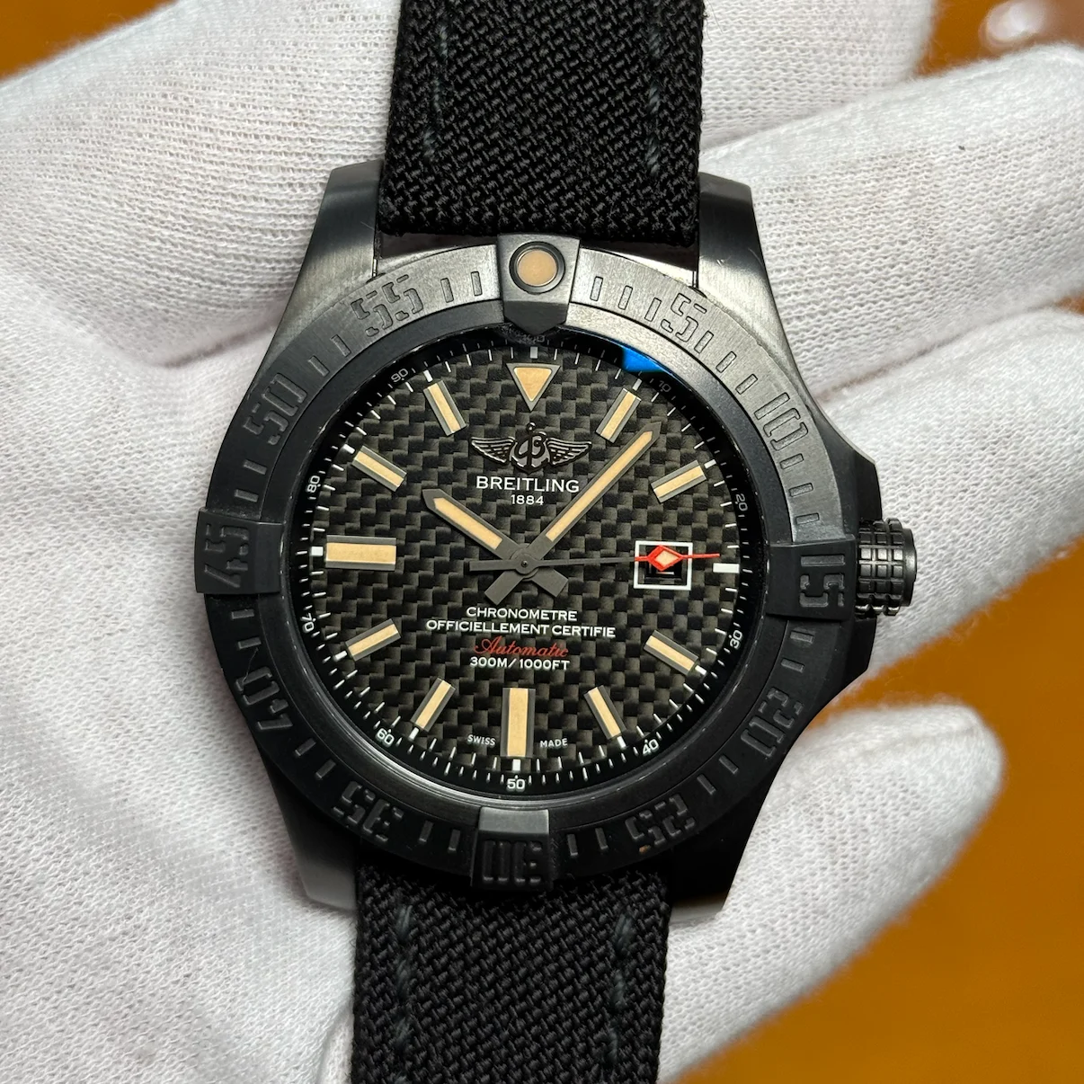 2016 Breitling Avenger Blackbird 48 DLC-Coated Titanium / Carbon Fiber / Strap - Limited to 200 Pieces V17310