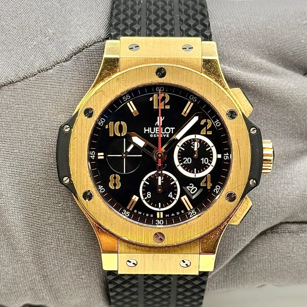 Hublot Big Bang 44 Rose Gold / Black / Arabic / Strap 301.PX.130.RX