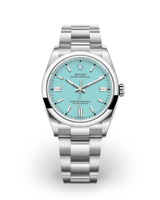 Turquoise Dial Rolex Oyster Perpetual Watches | Bezel