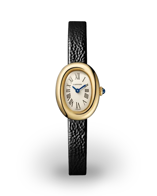 Cartier Baignoire Mini Quartz Yellow Gold / White / Roman / Strap WGBA0041  Model Image