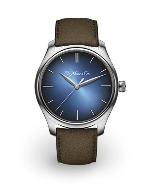 H. Moser & Cie Endeavour Centre Seconds 40 White Gold / Funky Blue ...