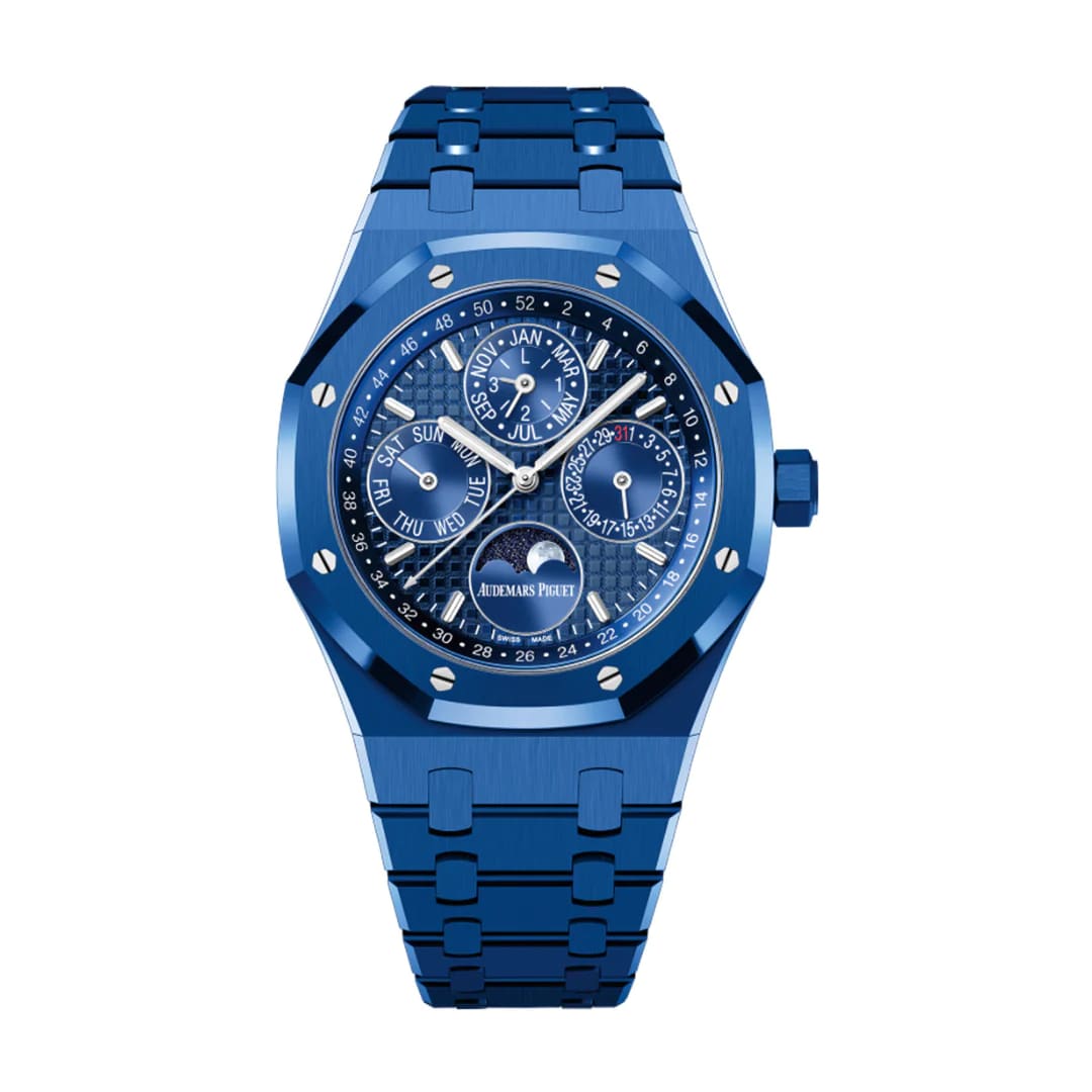 Celebrities with Royal Oak Perpetual Calendar in Blue Ceramic 2657 – IFL  Watches