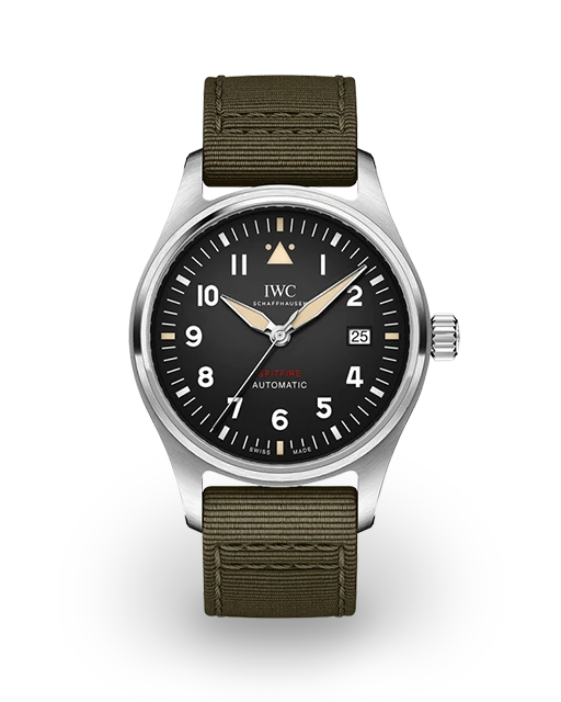 IWC Pilots Watch Spitfire 39 Steel / Black / Arabic / Strap IW3268-05  Model Image