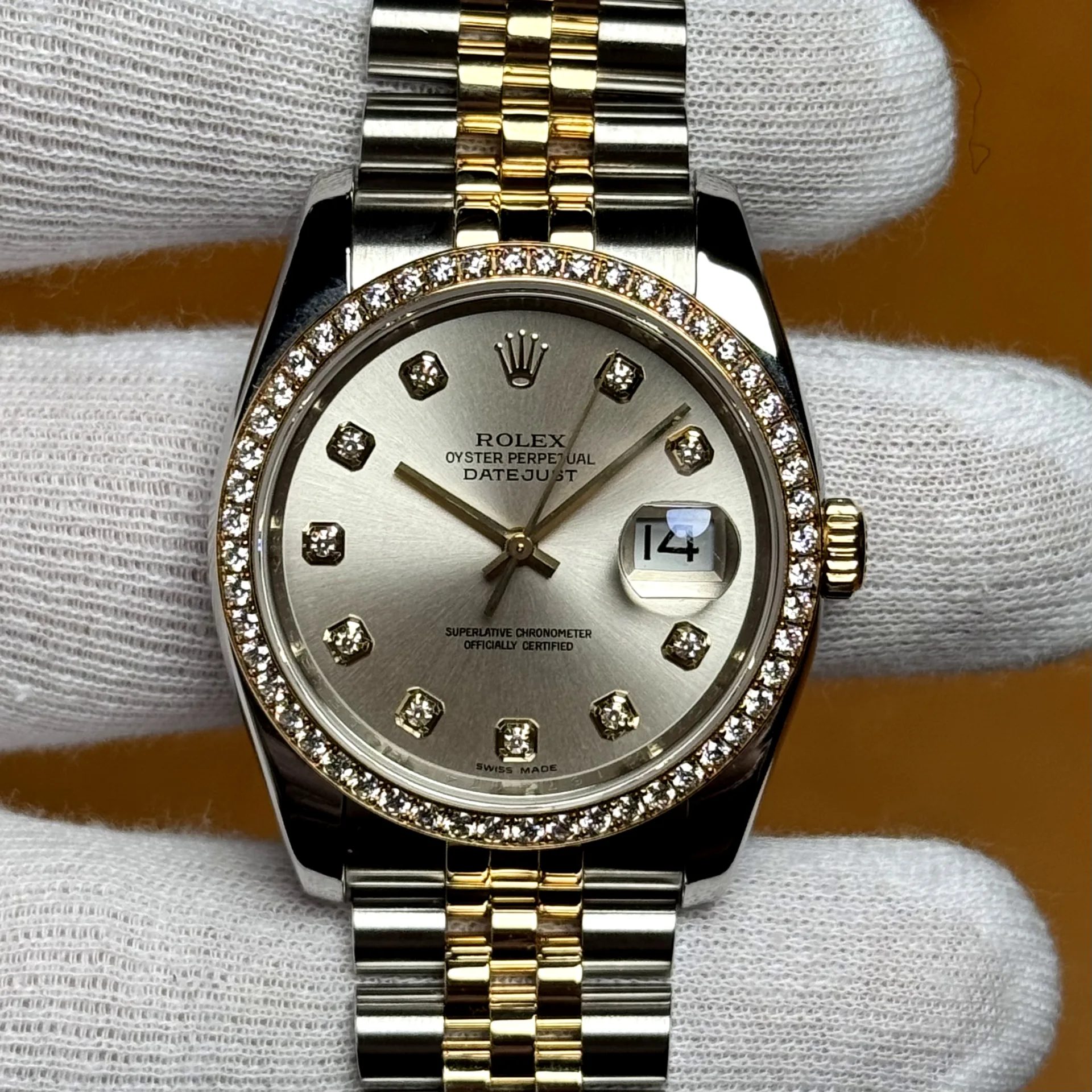 Rolex Datejust 36 Two-Tone / Diamond-Set / Silver / Diamond-Set / Jubilee 116243-0022