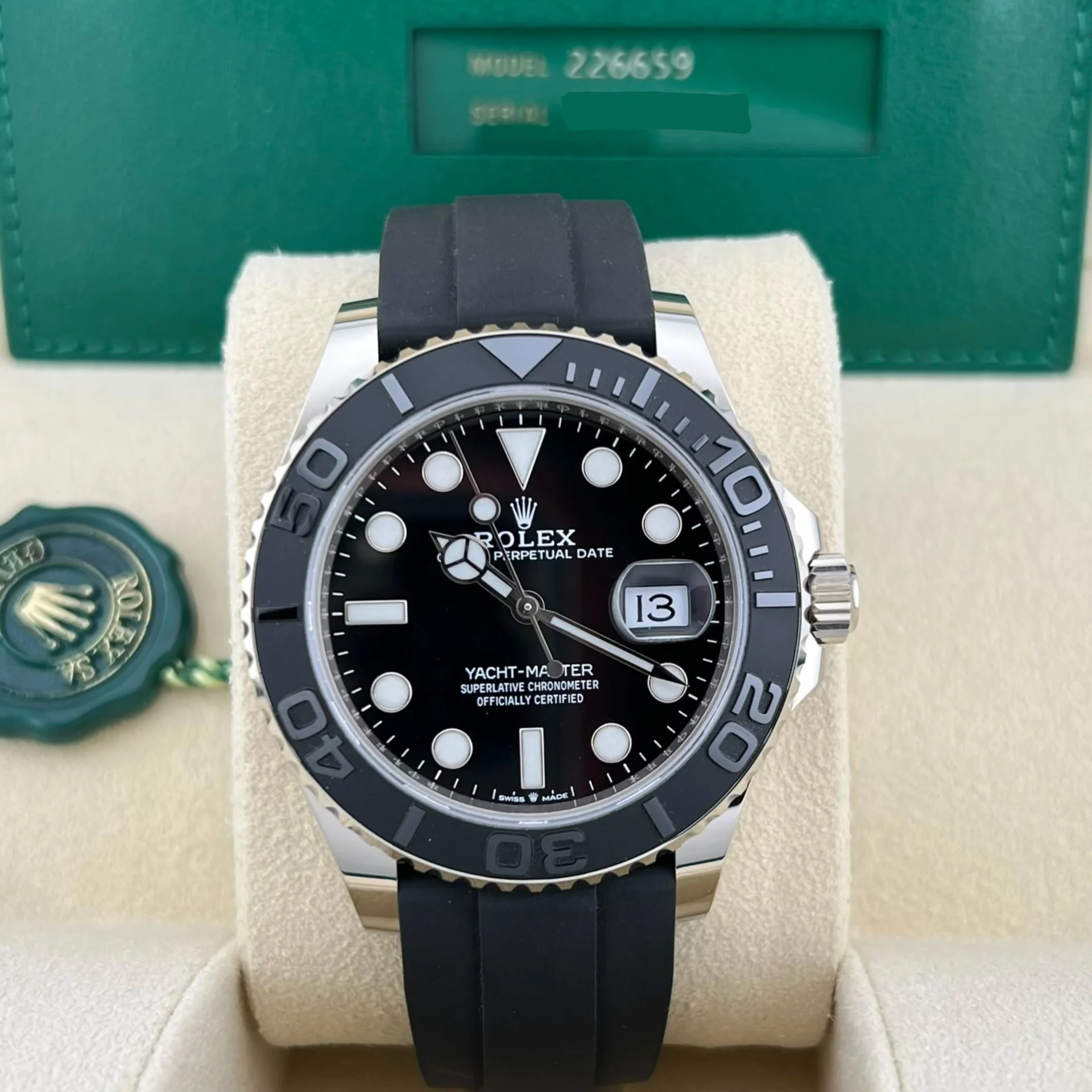 2023 Rolex Yacht-Master 42 White Gold / Black / Oysterflex 226659-0002 Listing Image