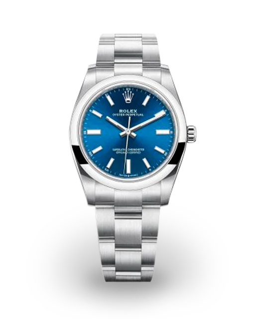 Rolex Oyster Perpetual 34 Blue 124200-0003  Model Image