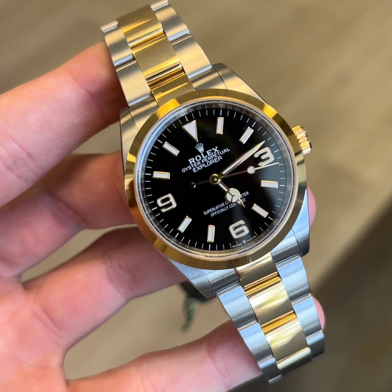 Rolex Explorer Two Tone 124273 0001