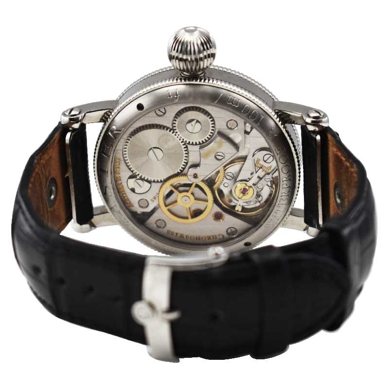 Chronoswiss TimeMaster 44 Pilot AM-PM Steel / Black & White