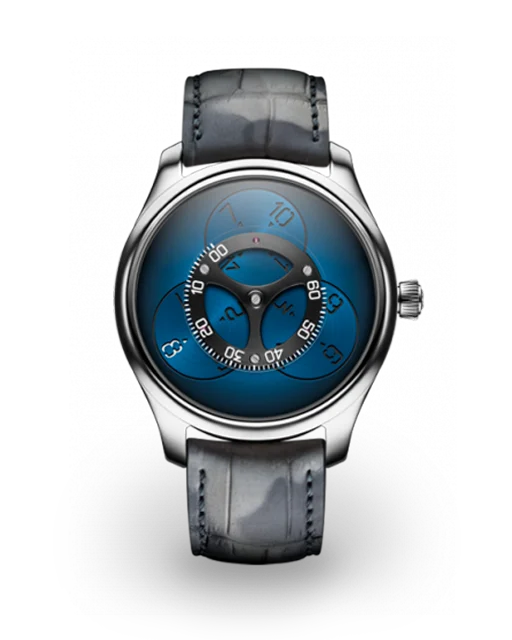 H. Moser & Cie Endeavour Flying Hours White Gold / Funky Blue 1806-0200  Model Image